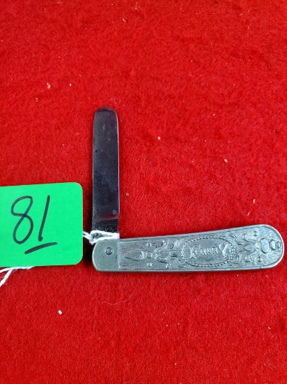 K081: Frary Keen Kutter; Pewter Handles; One Spatula Blade; 1876-1884