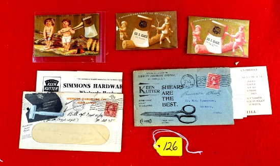 S126: Lot Of 5 Advertising, Envelopes And Letters
