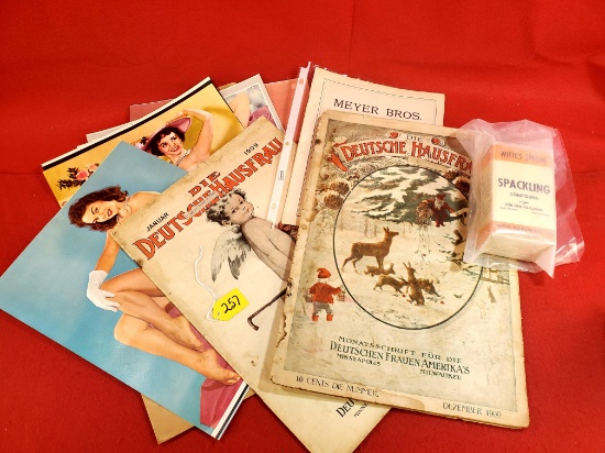 S257: Large Lot Of Misc: Witte Hardware Spackling Compound, Various Hardware Store Catalogs, Magazi