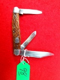 K098: Keen Kutter K3433; 3 Blades; Stag Handles