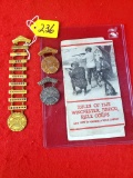 S236: Lot Of 4, Booklet Rules Of The Winchester Junior Rifle Corps, Winchester Junior Rifle Corp. P