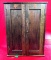 Kk Oak Wall Hung Double Door Tool Cabinet With Two Logos- Missing Drawer (local Pickup Only!)