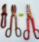 Lot Of 3; Kk Tin Snips 12