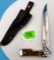Knife With Belt Clip Sheath