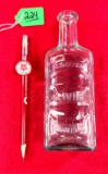 Simmons Liver Regulator Glass Bottle With Kk Pencil Clip