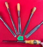 Lot Of 6 Misc. Chisels