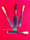 Lot Of 4 Ovb Chisels