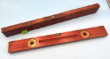 Lot Of 2; Kk No Kk50 Wood Level; Kk No Kk30; 28