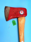 Kk Red Blade Axe W/ Original Paper Logo W/ Original Handle (local Pickup Only!)