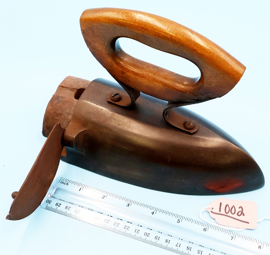 Ox Tongue Slug Iron W/slug; Hinged Back Gate