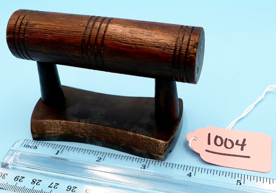 Hat Tolliker; Flat Bottom W/2 Arched Flared Grooves; Late 1800 L 5 1/4" R3