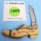 Keen Kutter single blade advertising knife Men's Patriot Shoe; can’t read number