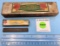 Lot of 3: 2 E.C. Simmons Keen Kutter knife stones; one unmarked