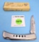 Frost Cutlery single blade; No 10-627SS w/box