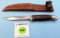 Simmons hunting knife w/unmarked sheath