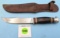 Simmons Hardware hunting knife w/sheath