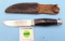 Simmons Hardware hunting knife w/sheath