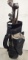 Golf bag w/3 woods; mid iron S/21; mid iron S/20 Simmons Hardware; Nashie S24; Nashie S25; putter S2