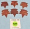 Lot of 6: Keen Kutter metal logos for toolboxes