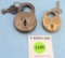 Lot of 2: Simmons Quality 6 lever (with key); Simmons cast brass lock (with key)