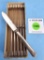 Set of 6 Keen Kutter knives in box