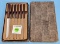 Shapleigh Keen Kutter set of 6 knives in box w/wood handles