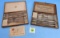 Lot of 2: Simmons Hardware in wooden box each has 6 knives and 6 forks one of them is No 12