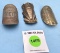 Lot of 3: bicycle badges; E.C. Simmons Autocycle Model H; Simmons Delmar; Simmons Westminster