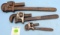 Lot of 3: KK Pipe Wrench 8