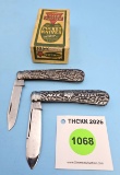 Lot of 2: Keen Kutter all metal handle K3307R w/box (2 knives; 1 box)