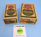 Lot of 2: empty E.C. Simmons Keen Kutter pocketknife boxes