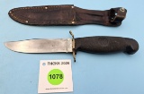 Simmons Hardware hunting knife w/KK marked sheath