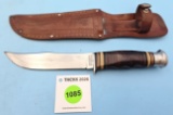 Simmons Hardware hunting knife w/KK marked sheath