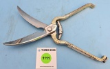MOP handle; poultry shears