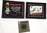 Lot of 2: Keen Kutter glass slides; cutlery and dog doesn't mind
