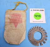 Keen Kutter English standard wire gauge in a KK cloth sack