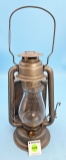 Simmons Liberty Lantern with back shield and globe is marked Liberty with built in reflector