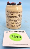 Simmons Hardware Stoneware Mug Hotel and Bar supplies match holder