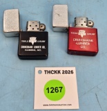 Lot of 2: Keen Kutter cigarette lighters Cruikshank Lumber Co Hannibal Mo