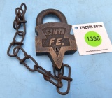 E.C. Simmons Keen Kutter logo Santa Fe Railroad padlock