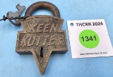 Keen Kutter logo lock large smooth back (with key)
