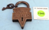 Keen Kutter logo lock (with logo key)
