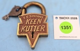 Keen Kutter Logo lock (with Keen Kutter key)