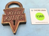 Keen Kutter logo lock (NO key)