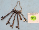 Lot of 6: Keen Kutter logo skeleton keys
