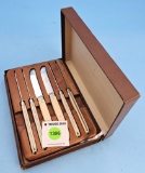 Keen Kutter Deluxe handmade steak set (6) in box; celluloid handles