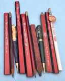 Lot of 11: misc. wood and mechanical Keen Kutter pencils