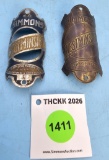 Lot of 2: bicycle badges E.C. Simmons Westminster; Simmons Westminster