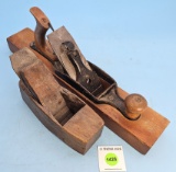 Lot of 2: KK 8 Inch Wood Plane with Knob, KK #28 Wood Plane