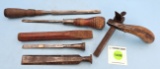 Lot of 6: KK Leather Cutter or Scribe; KK Screwdriver 5